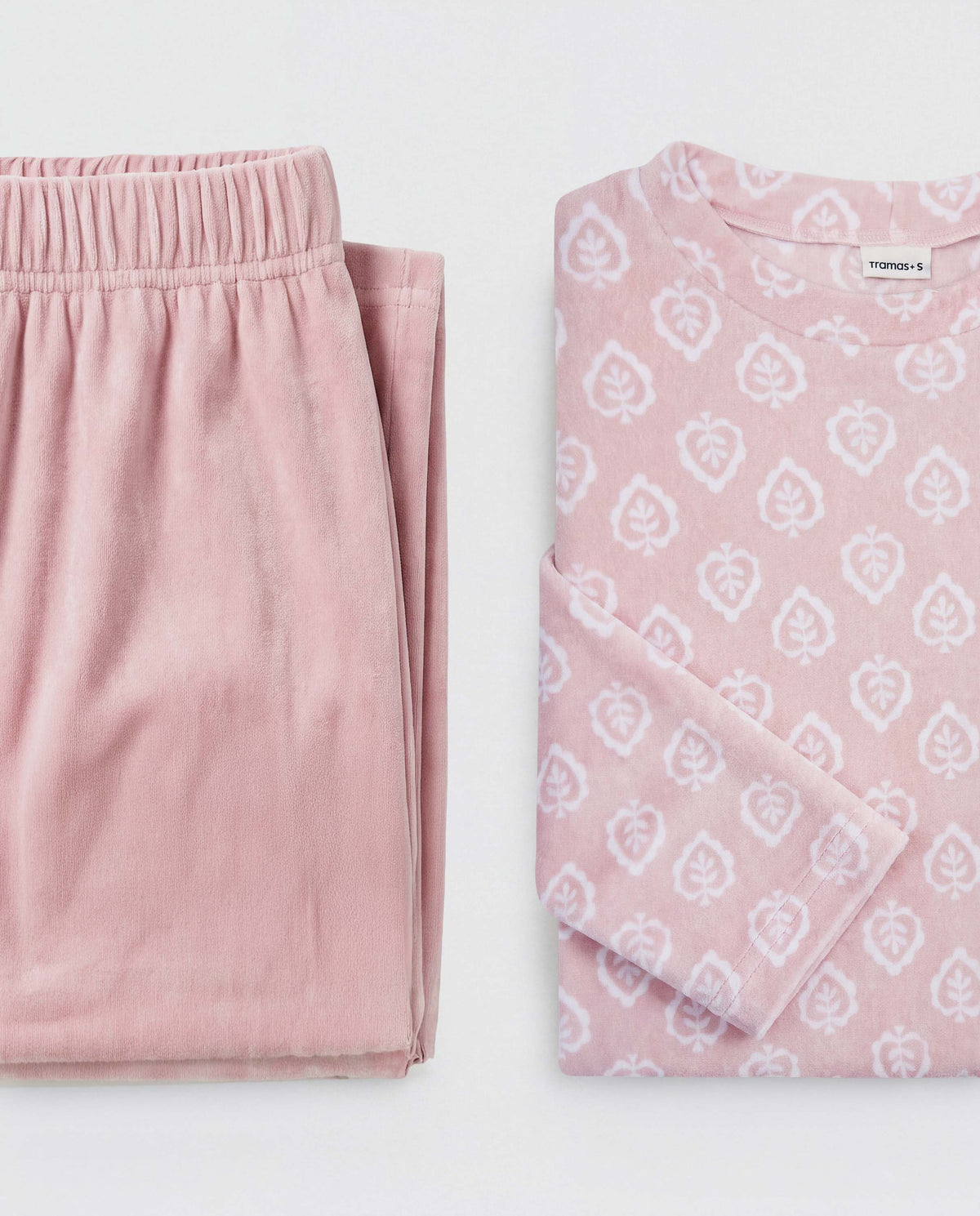 Pijama terciopelo super soft upepo rosa