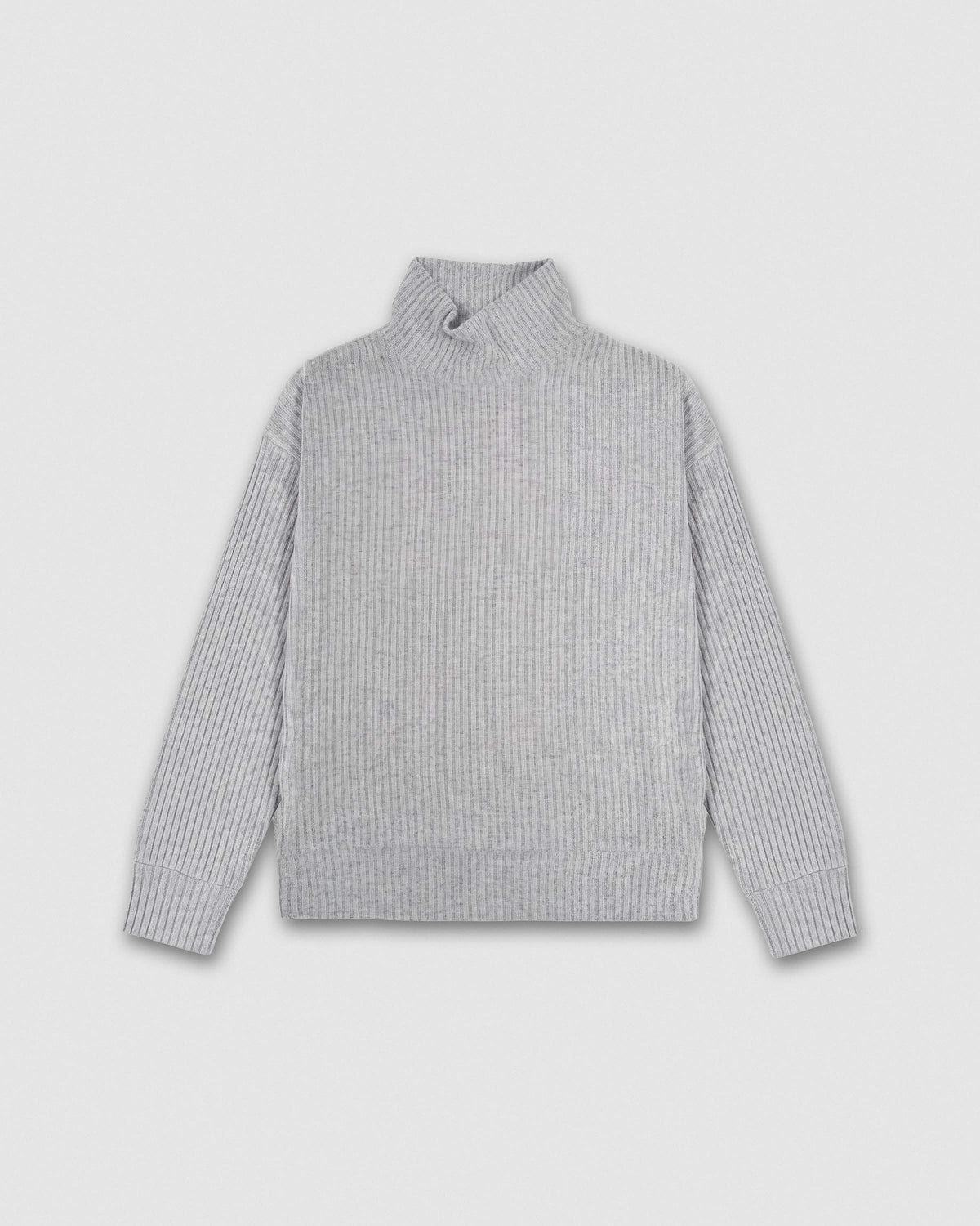Women's ribbed turtleneck sweater