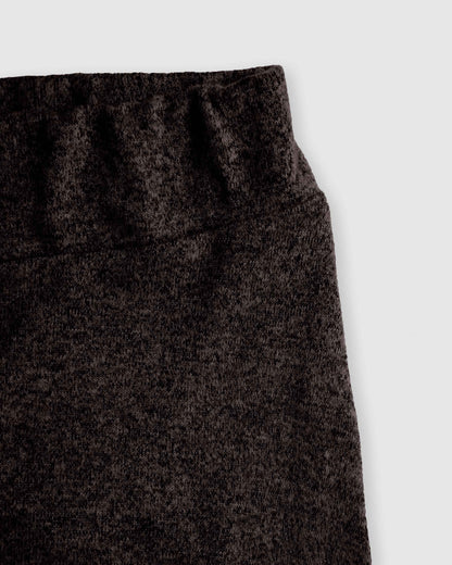 Falda midi viscosa evasé angorina gris marengo