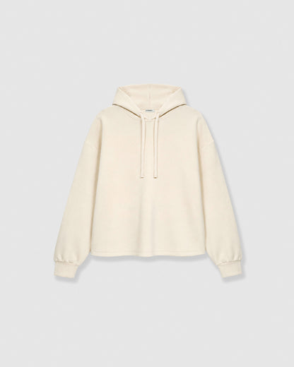 Sudadera capucha fluida natural