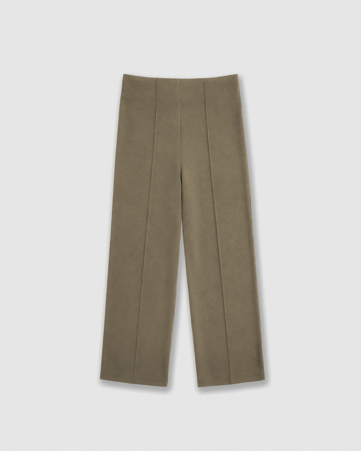 Pantalón largo pinzas fluido verde cacería