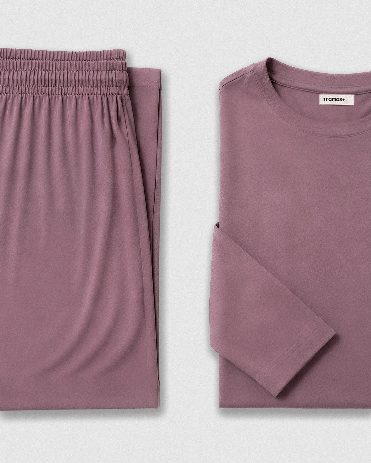 Pijama feminino longo liso de viscose