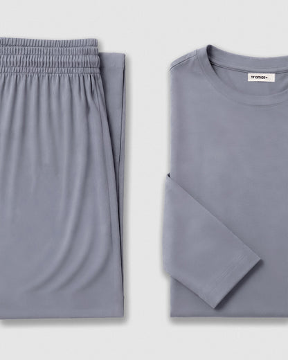 Pijama largo viscosa mujer liso