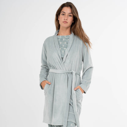 Robe de veludo Super Soft Verde Tiffany
