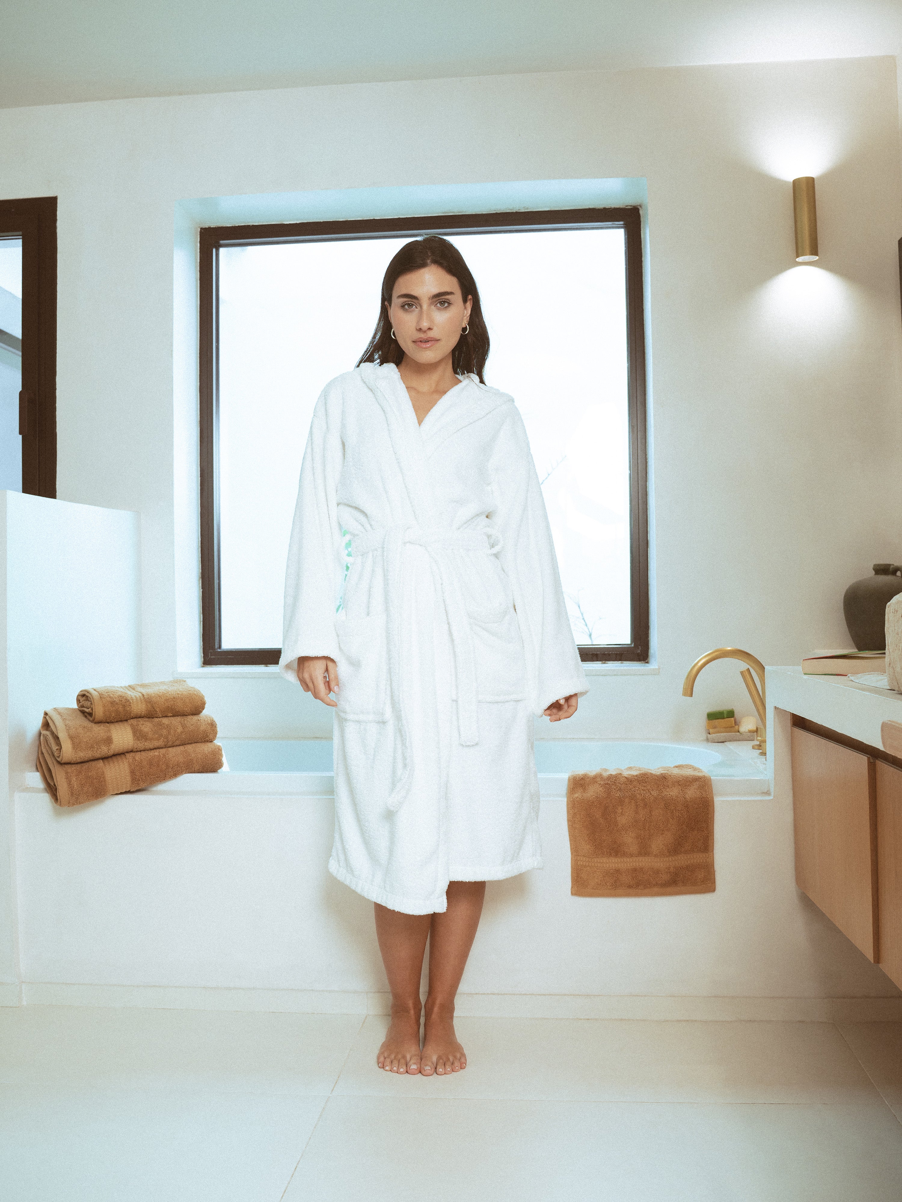 Albornoz capucha 450gr Unisex