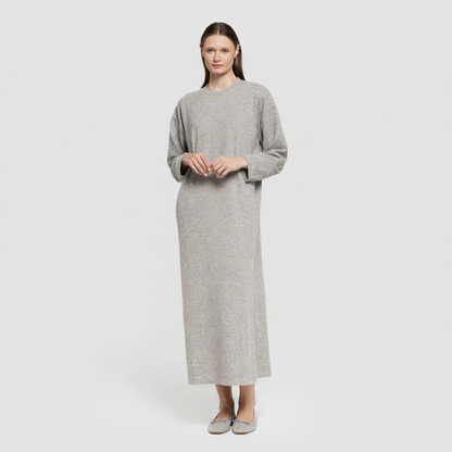 Vestido midi manga larga new punto extra suave