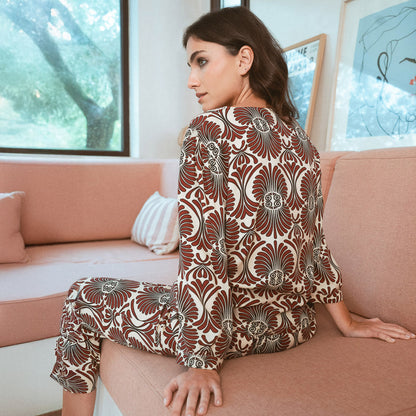 Set midi viscosa bárbara tinto