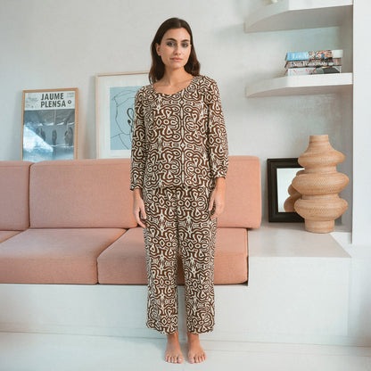 Set midi viscosa taissa marrón