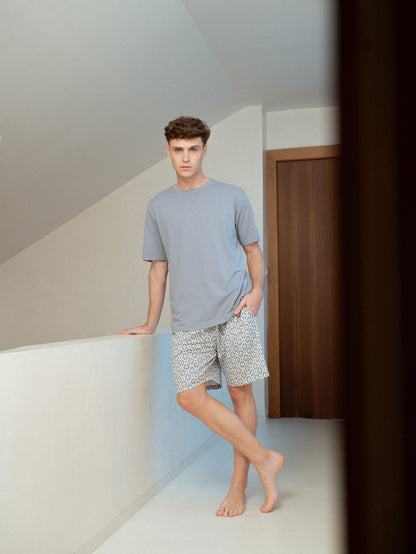 Waterloo indigo cotton short pajamas