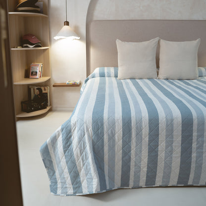 Indigo Calcutta stripe print duvet