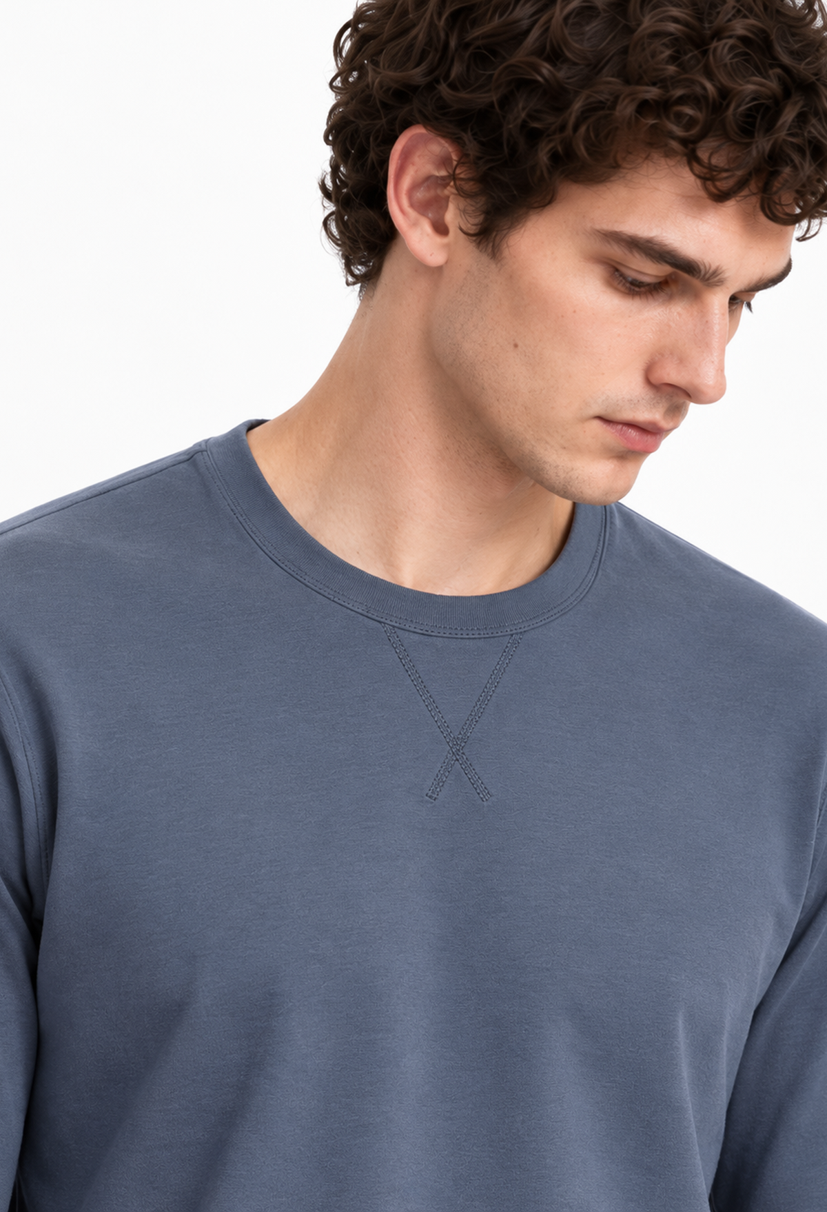 Pigiama lungo in cotone kodac blu navy