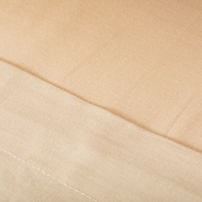 conjunto de lençóis de algodão cor areia