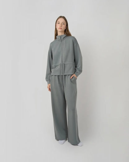 Chaqueta lazo azul agua