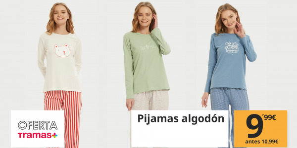 Nueva promoción a la vista: Pijamas de algodón a los mejores precios